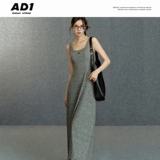 ANDYET AD1 Оригинальное весеннее приталенное трикотажное платье, длинный корсет без рукавов, платье без рукавов, А-силуэт