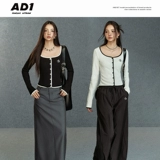 Оригинальный многоцветный короткий кардиган, лонгслив