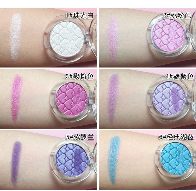 Màu mắt đơn sắc màu cam rượu vang đỏ mờ ngọc trai trang điểm màu nude đất màu micro-flash lâu dài bưởi mờ mắt nàng tiên cá - Bóng mắt bảng mắt romand better than eyes