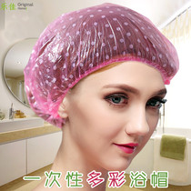 Thickened disposable plastic strip shower cap dustproof headgear waterproof shower cap bath hair dyeing oil buy 2 get 2