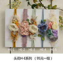 Hami Newborn Photography Props Baby Full Moon Head Flower Photo Ornament Movie property Props Baby Head Accessories Hair