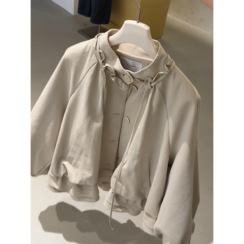 Flower Bud Style Trench Coat for Women 2026 New Design Niche Super Stylish Korean Chic Unique and Exquisite Top Flower Bud Style Trench Coat for Women 2026 New Design Niche Super Stylish Korean Chic Unique and Exquisite Top