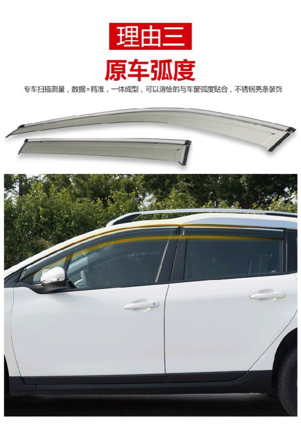 Changan CS75 CS15 CS35CS95 tấm che mưa bằng thép không gỉ dải sáng đặc biệt cửa sổ mưa lông mày mưa tấm che mưa miếng dán nano gương chiếu hậu