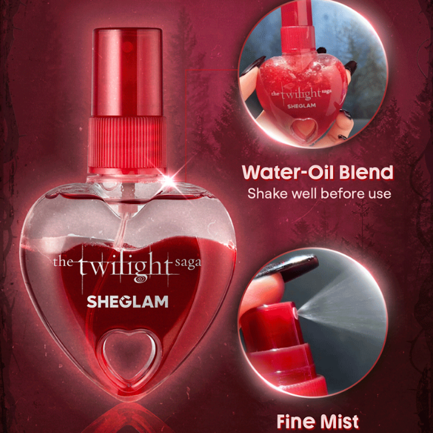 Набор макияжа Sheglam x Twilight — палетка теней, блески для губ и хайлайтер