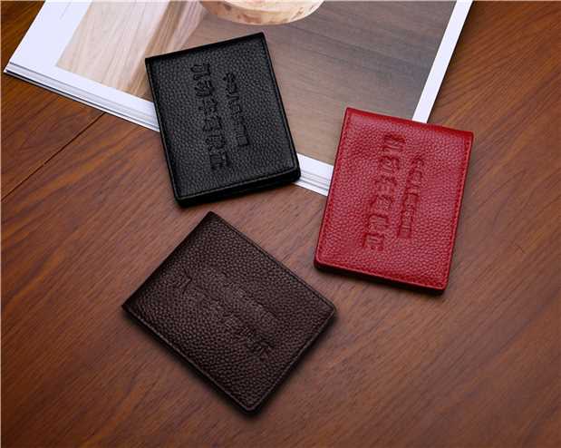 Giấy phép lái xe bằng da Túi giấy phép lái xe nam siêu mỏng Thẻ giấy phép lái xe Thẻ nữ bộ tài liệu thư mục Bao da ví đựng thẻ lv