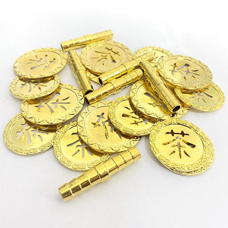 Tea plate leakage copper plated pipe tea ceremony tea ceremony spare parts drainage filter tea slag leakage