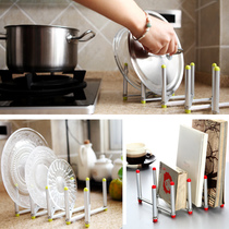 Stainless steel IKEA kitchen rack bowl saucer Pan plate multi-grid adjustable mobile retractable storage rack