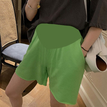 Pregnant women shorts 2020 new Korean summer belly pants Korean version of pregnant women sports leisure wide leg short pants summer