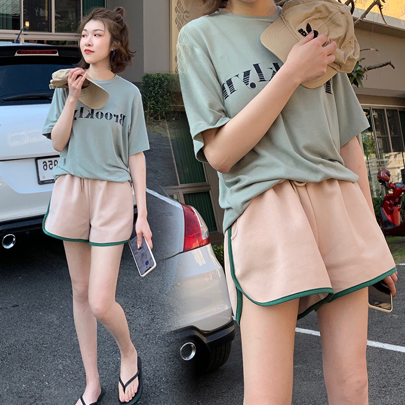 Pregnant women's shorts 2022 new summer belly wide-leg pants shorts women's slim all-match casual sports pants summer clothes