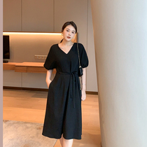 K sister (Film female master) 195g acetic acid messy bubble sleeve backless dress female