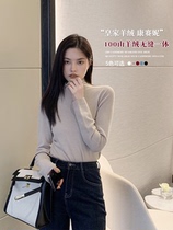 Sister k (royal cashmere conseyne) 100 mt. cashmere seamless integrated high-quality semi-high collar cashmere