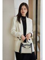 Sister K (ceiling full wool suit) worsted full wool two color selection double breasted loose suit jacket