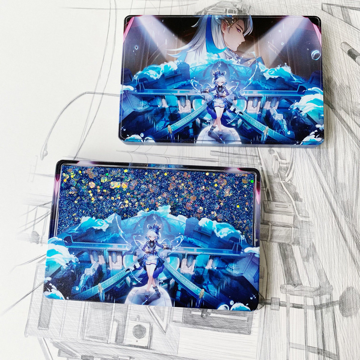 Anime Game Genshin Impact Furina de Fontaine Focalors Acrylic