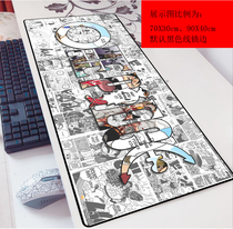 One Piece Animation Around Luffy Solon game 3mm mouse pad oversized 90x40 laptop keyboard pad