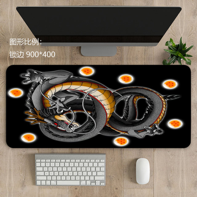 Dragon Ball 900x400 Mouse Pad Internet Cafe E-Sports Sliding Pad Anime Game Dragon Ball Super Thickened Extra Large Keyboard Pad