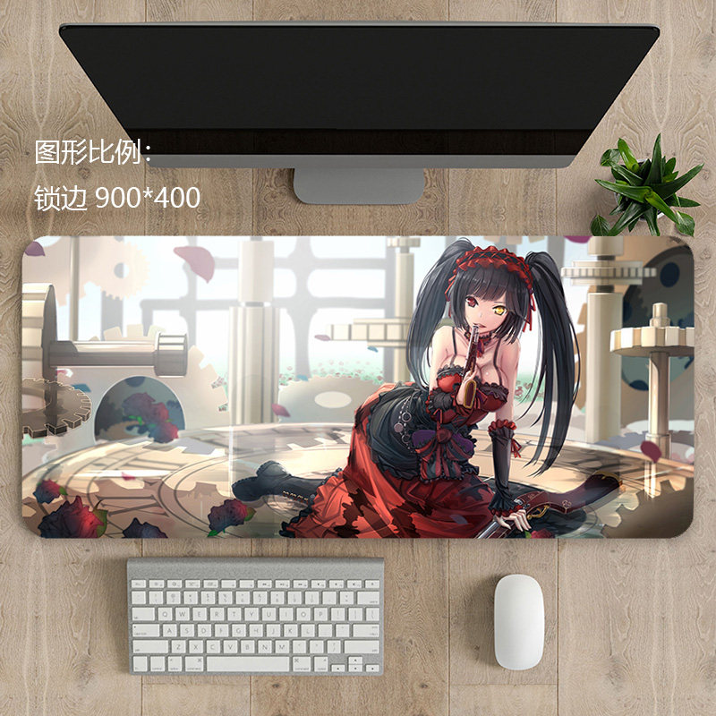 Dating a big battle mad three mouse pad 3mm oversized 90x40 thick Shizaki desk pad anime keyboard pad customization