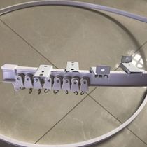 Bent Rail Bay Window Balcony Silent Curtain Track Bend U-Shaped Soft Rod Plastic Double Rail Monorail Top Slide Guide