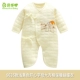 Quần áo sơ sinh ấm cho bé sơ sinh bé sơ sinh quần áo bé bướm 0-3 tháng 1 bông mùa thu đông - Áo liền quần