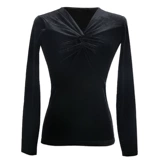 Danbaoro Velvet Latin Dance Suit Новый топ для женского взрослого весны и осеннего национального стандартного танцевального костюма Современный танец танцевальный костюм