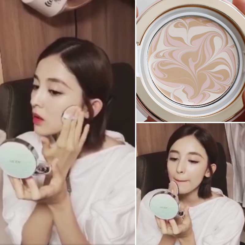 Love AIR CUSHION BB CREAM FEMALE OFFICIAL AUTHORISED SOUTH KOREA DIAMOND NEW CC CREAM age20 FLAWLESS MOISTURIZING PERSISTENT PINK