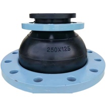 Joint reducing diameter Y joint K rubber pipe soft core flange soft joint type large and small head shock absorber T