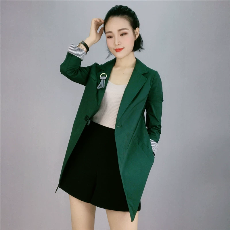 Mùa hè 2020 rút tủ thời trang nữ tính khí đi lại mỏng manh áo khoác nhỏ Hàn Quốc - Business Suit