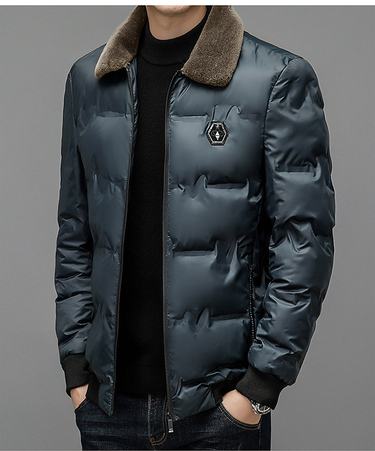 Мужской утепленный демисезонный пуховик, для мужчины среднего возраста        