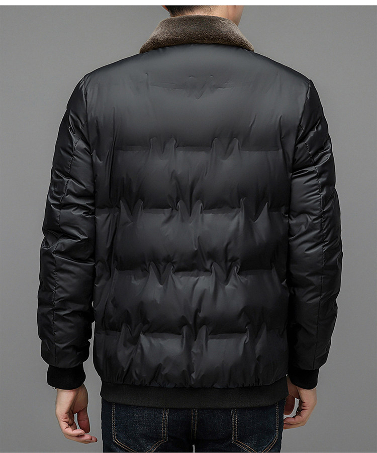 Мужской утепленный демисезонный пуховик, для мужчины среднего возраста        