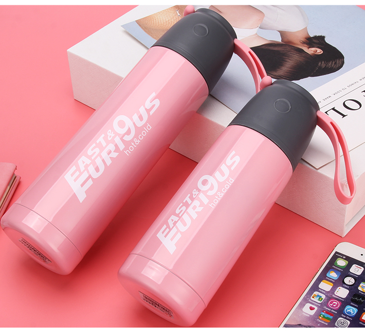 Thermos Cup Đàn ông và phụ nữ Chân không thép không gỉ Ly nước ngoài trời Cặp vợ chồng Sinh viên trẻ em Cúp di động Tùy chỉnh cốc giữ nhiệt