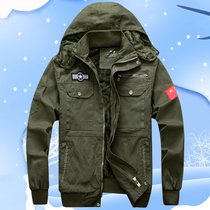 Stretch-plus-woven work suit male autumn winter thickening pure cotton camouflage clothing anti-hot wear resistant welding welding insurance