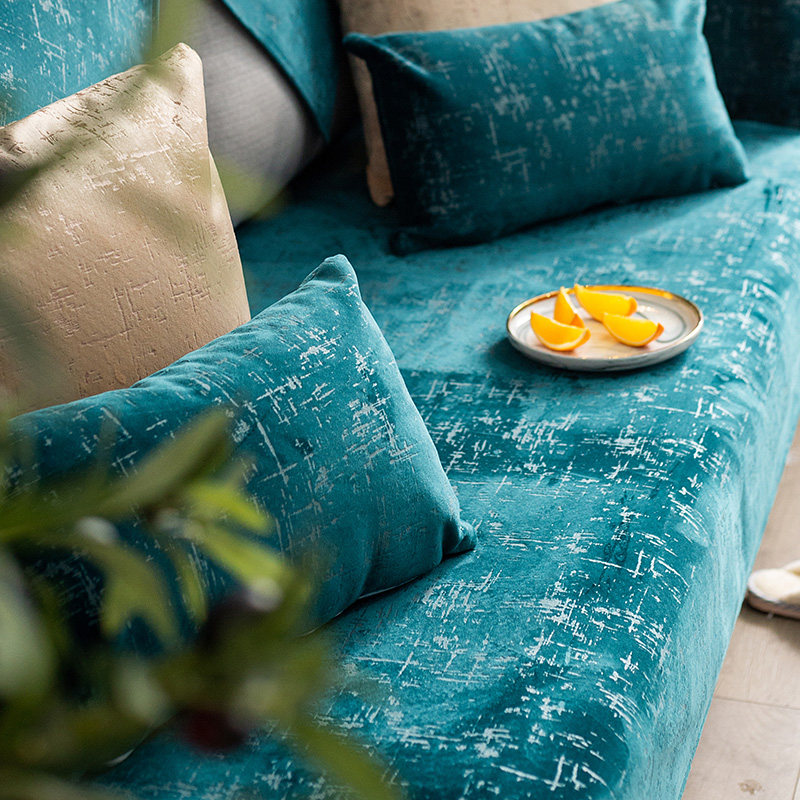 Luxurious sofa cushion light extravagant all season universal non-slip cover cloth minimalist modern Nordic leather sofa cushion cover towels