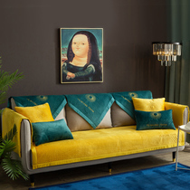 Light extravagant sofa cushions all season universal non-slip upscale cover cloth minimalist modern winter leather sofas cushion cover towels