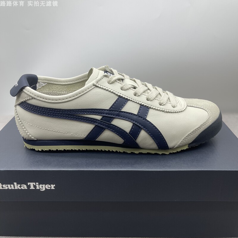 Onitsuka Tiger Classic Mexico66 Navy Blue Men's and Women's Casual Shoes 1183C102-200