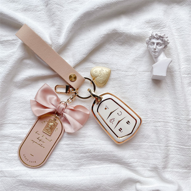 Suitable for Cadillac key case xt5 xts xt6 atsl ct6 xt4 car bag buckle shell women's high-end