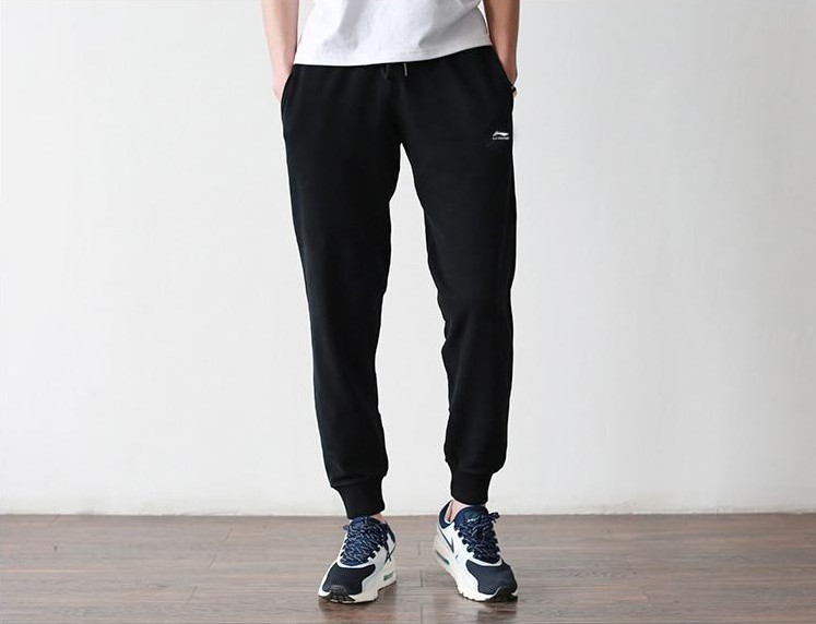 Mùa hè phần mỏng Li Ning bó sát của nam giới beamed cotton quần âu chân đóng cửa chạy quần harem quần quần gym