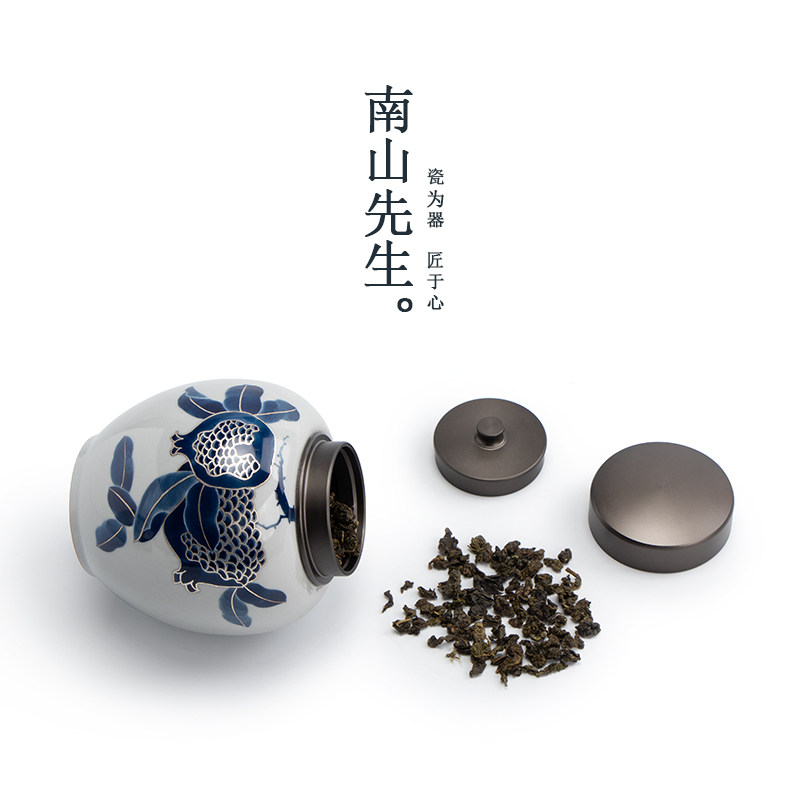 Mr. Nanshan Durian Tea Leaf Jars Large Number Storage Tea Pot Damp seal pot Home Depositary Tea Jar Tea Barn Woke Tea Jar