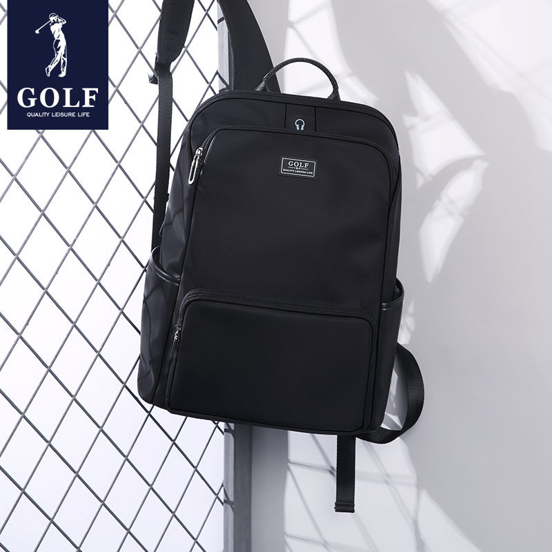 Golf backpack men's backpack casual computer travel bag fashion trend college student school bag men's canvas bag