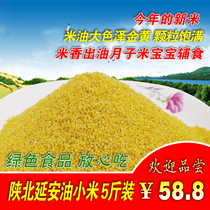 North Shaanxi Yanan Yellow millet 2018 Xinmi Little Huangmi farmhouse millet Food lunar rice Sub-rice porridge Shaanxi North Yanan Xiaomi