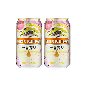 Kirin麒麟啤酒一番榨樱花装330ml*2罐