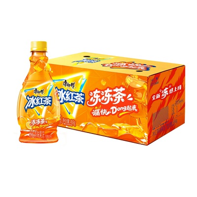 康师傅冰红茶味果冻456g*12瓶