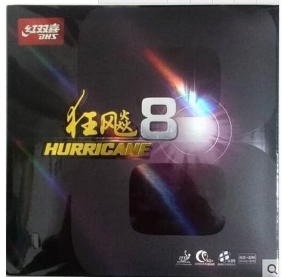 (Dragon City Ping Pong) Red Double Ecstasy Racing 8 Ping-pong Sets Rubber 8 Rave 8-80 Ping-pong Anti-Gum Glue