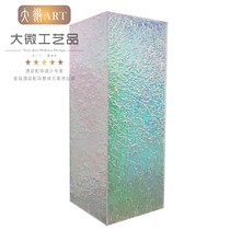 炫彩底座摆台展示台幻彩亚克力台雕塑架幻彩展台磨砂幻彩有机玻璃