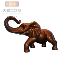 Modern Chinese pastoral imitation copper elephant sculpture decoration hotel lobby artwork rich resin auspicious
