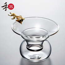 Grammer Tea Set Glass Tea Filter Gold Fish Silver Fish Filter Tea Sepp Filter STAINLESS STEEL STRAINER TEA WORTHY CREATIVE TEA GROUP HOME