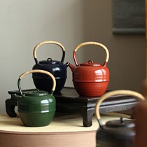Lin Songtang Jingdezhen Artisanal Purple Sand Clay Pottery Clay Pottery Pot Ling Cloud Tiliang Burning Water Pot Boiling tea Home Retro Gongfu Tea furniture