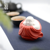 Taiwan Lubao Ceramics Mercy tea darling tea Play in the Mille Buddha Breeable Boutique Handmade Tea Mat Supplies Spare Parts Zen