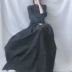 【MINT】 Vintage Trung Quốc handmade khóa cardigan đứng cổ áo lỏng lẻo swing 3/4 tay áo ramie - Sản phẩm HOT
