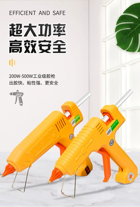 súng bắn keo nến loại tốt Saide Cấp Công Nghiệp Súng Bắn Keo 200w300w Có Thể Điều Chỉnh Nhiệt Độ Súng Bắn Keo Giá Rẻ Siêu Viscose Dính 11 Mm công Suất Cao keo nến silicon súng bắn keo silicon mini