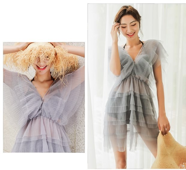 Áo tắm nữ 2019 mới siêu chia đôi váy ba mảnh bảo thủ buông lơi mỏng che bụng nóng mùa xuân - Bộ đồ bơi hai mảnh đồ bơi 2 mảnh đẹp