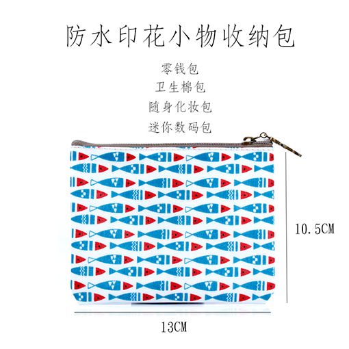 Ví tươi nhỏ nữ mini dễ thương đơn giản với khóa kéo túi tiền tay nhỏ túi vuông ví dài